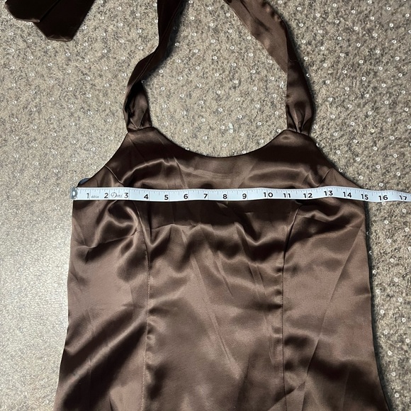 Two Piece Satin Pant Set - Picture 6 of 11